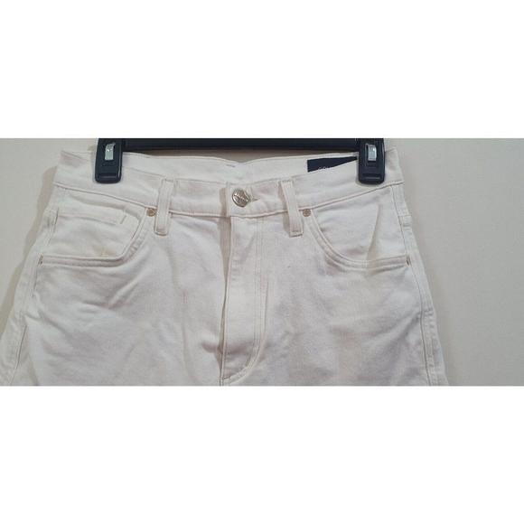 Goldsign Women's Cream Benefit High Rise Relaxed Straight Jeans Size 26 - Picture 6 of 16